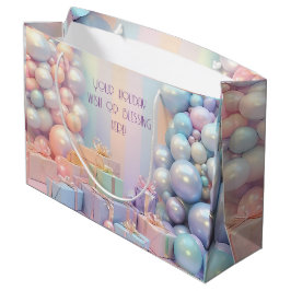 Erstellen Sie Ihre eigenen Rainbow Christmas Baubl Große Geschenktüte