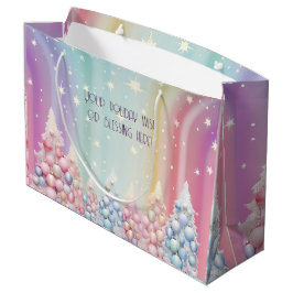 Erstellen Sie Ihre eigenen Regenbogenweihnachtsbäu Große Geschenktüte