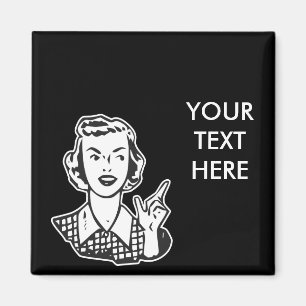 ERSTELLEN SIE IHRE EIGENEN RETRO MAD HOUSEWIFE GIF MAGNET