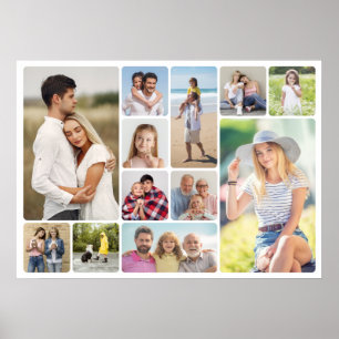 Erstellen Sie Ihre eigenen Rundecken 12 FotoCollag Poster