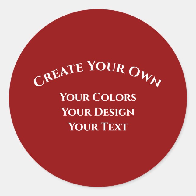 Erstellen Sie Ihre eigenen Runder Aufkleber (Vorderseite)