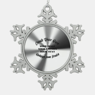 Erstellen Sie Ihre eigenen Schneeflocken Zinn-Ornament