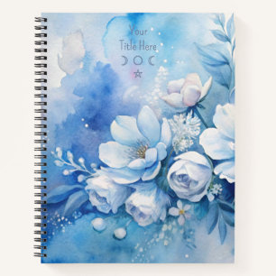 Erstellen Sie Ihre eigenen shabby chic blauen viol Notizbuch