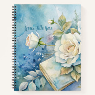 Erstellen Sie Ihre eigenen shabby-chic gelben Rose Notizbuch