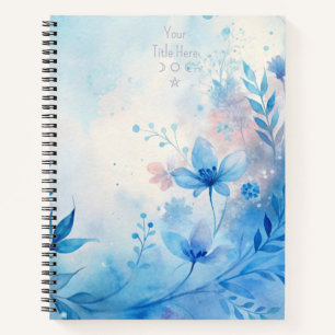 Erstellen Sie Ihre eigenen Shabby Chic rosa blaue Notizbuch