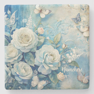 Erstellen Sie Ihre eigenen shabby chic Schmetterli Steinuntersetzer