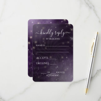 Erstellen Sie Ihre eigenen - Spiral Starry Sky RSVP Karte