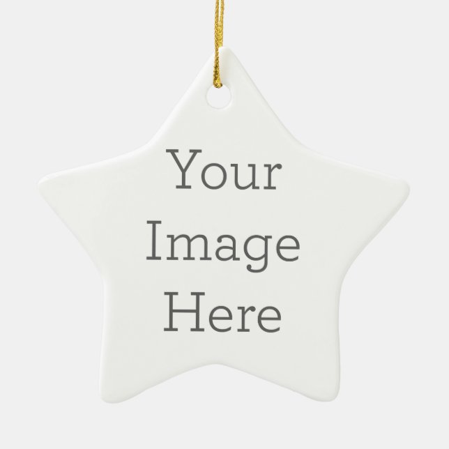 Erstellen Sie Ihre eigenen Star-Ornamente Keramik Ornament (Vorne)