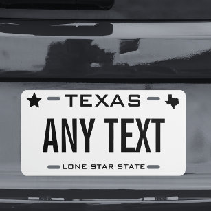 Erstellen Sie Ihre eigenen Texas US Nummernschild