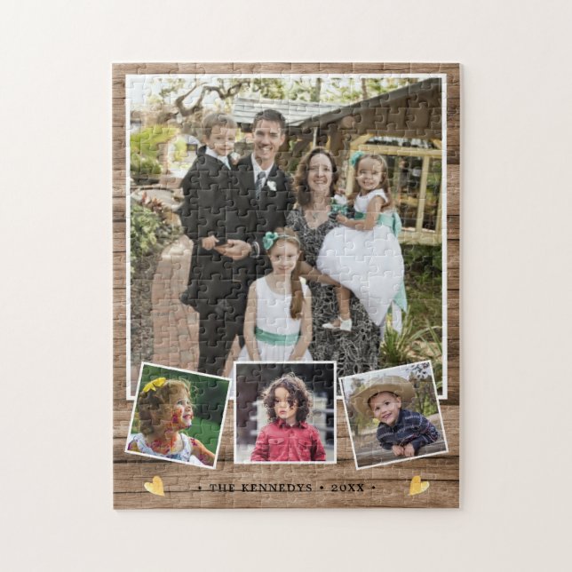 Erstellen Sie Ihre eigenen vier Familiennamen Foto (Vertikal)