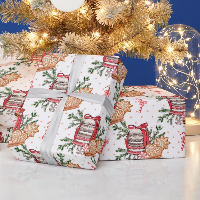 Erstellen Sie Ihre eigenen Weihnachts-Leckereien w Geschenkpapier (Feiertage)