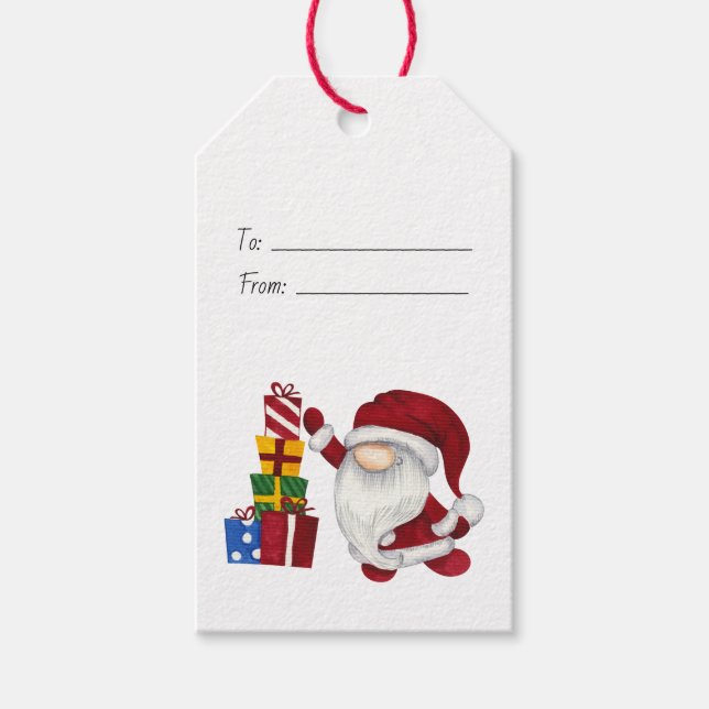 Erstellen Sie Ihre eigenen Weihnachtsgeschenke Gno Geschenkanhänger (Vorderseite)