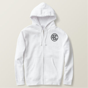 Erstellen Sie Ihre eigenen weißen Männer bestickte Bestickter Hoodie