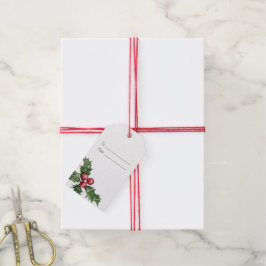 Erstellen Sie Ihre eigenen Winter Holzoberries Geschenkanhänger