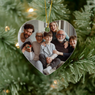 Erstellen Sie Ihre eigenen zweiseitigen Fotos Keramik Ornament