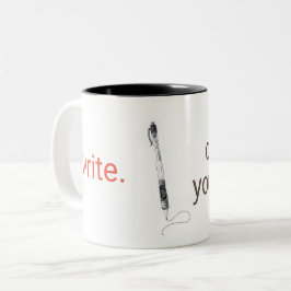 Erstellen Sie Ihre Geschichte - Pen schreiben Sie  Zweifarbige Tasse
