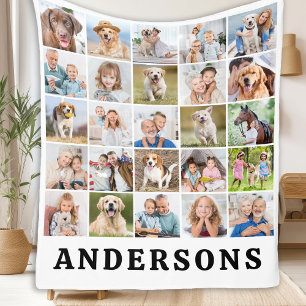 Erstellen Sie Ihre individuelle Familien-Collage m Fleecedecke