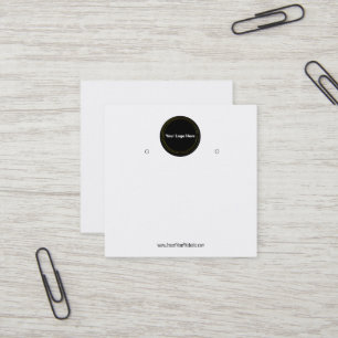 Erstellen Sie Ihre individuelle Logo-Ohrhänger-Anz Quadratische Visitenkarte