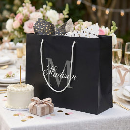 Erstellen Sie Ihre Individuelle Name-Monogramm-Kal Große Geschenktüte