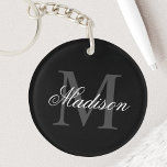 Erstellen Sie Ihre Individuelle Name-Monogramm-Kal Schlüsselanhänger<br><div class="desc">Erstellen Sie Ihren eigenen personalisierten Schlüsselanhänger mit Ihrem individuelle Name und Monogramm. Um diese Designvorlage zu bearbeiten,  bearbeiten Sie einfach die Textfelder wie oben gezeigt. Sie können einfach mehr Text oder Bilder hinzufügen,  Schriftart und Farben anpassen. Leckerei selbst oder machen Sie das passende Geschenk für Familie und Freunde!</div>