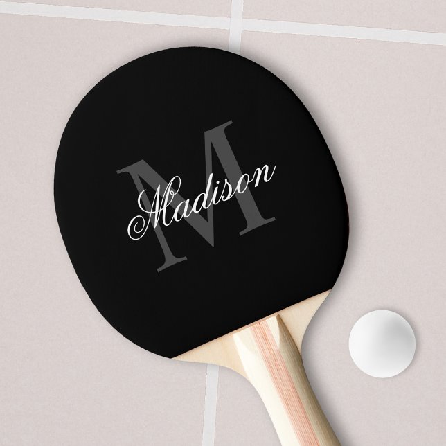 Erstellen Sie Ihre Individuelle Name-Monogramm-Kal Tischtennis Schläger (Von Creator hochgeladen)