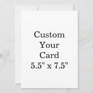 Erstellen Sie Ihre personalisierte 5,5" x 7,5" Qua Ankündigung