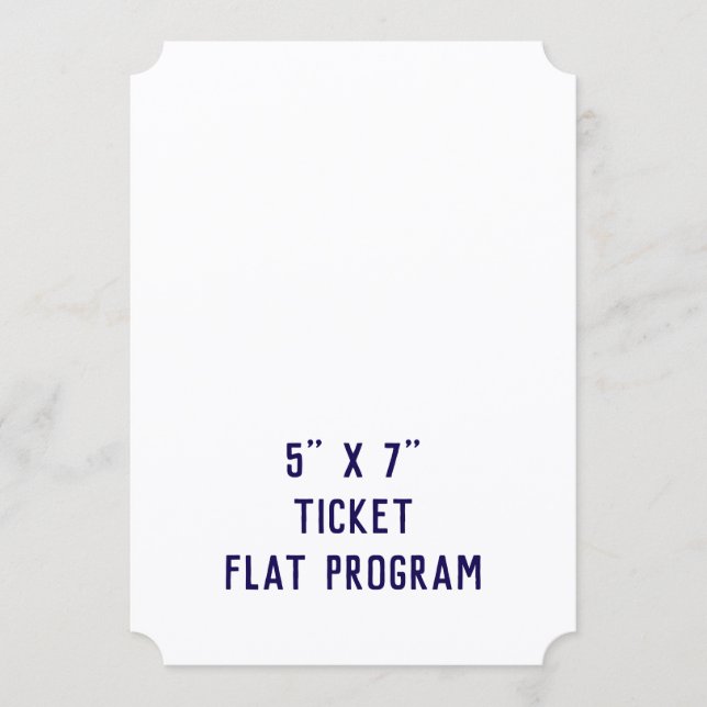 Erstellen Sie Ihre personalisierte 5" x 7" Ticket  Programm (Vorderseite)