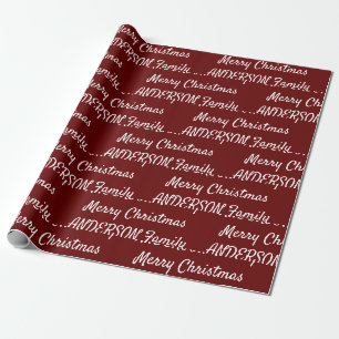 Erstellen Sie Ihre Personalisierte Weihnachtszeit  Geschenkpapier
