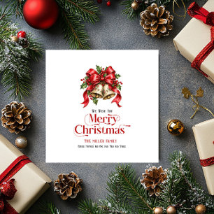 Erstellen Sie Ihre persönliche Weihnachtsgrußkarte Einladung