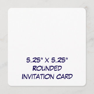 Erstellen Sie Ihre professionelle runde 5,25" x 5, Einladung