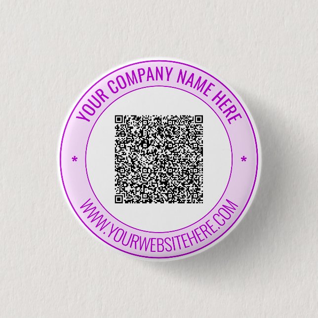 Erstellen Sie Ihre QR-Code-Werbebuttons-Vorlage Button (Vorderseite)