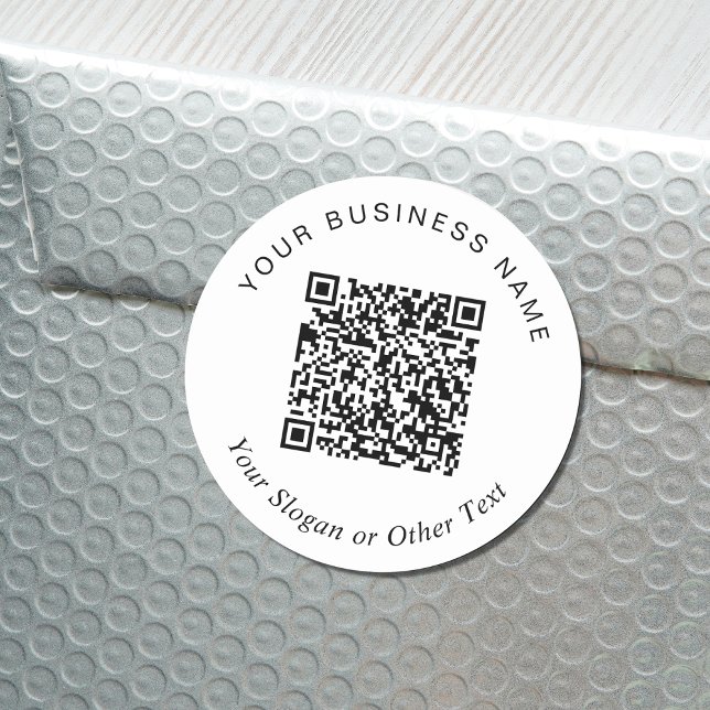 Erstellen Sie Ihre QR-Codewerbung Runder Aufkleber (Von Creator hochgeladen)