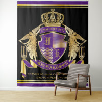 Erstellen Sie Ihre Wappen Lila Gold-Engel-Embleme
