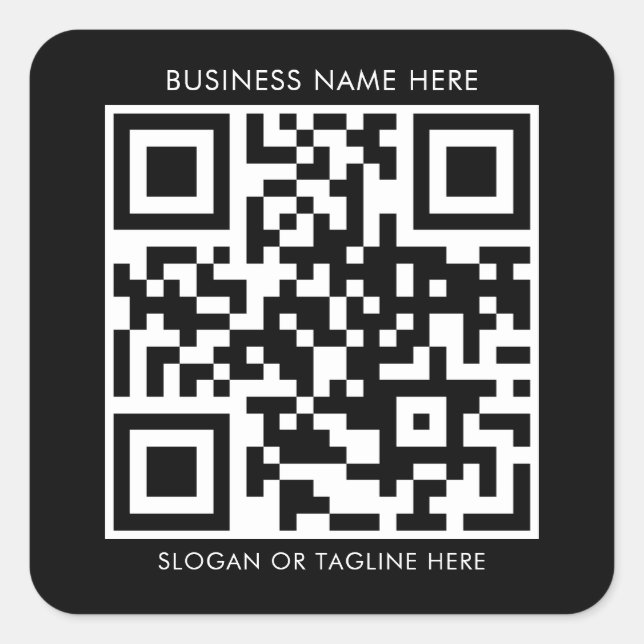Erstellen Sie Ihren benutzerdefinierten QR-Code mi Quadratischer Aufkleber (Vorderseite)