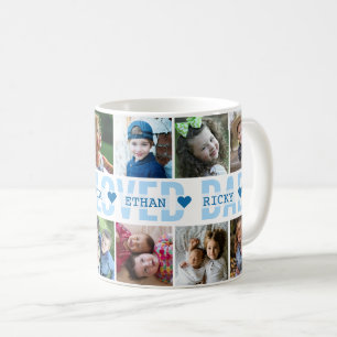 Erstellen Sie Ihren eigenen 12-Fotocollage-Vater,  Kaffeetasse
