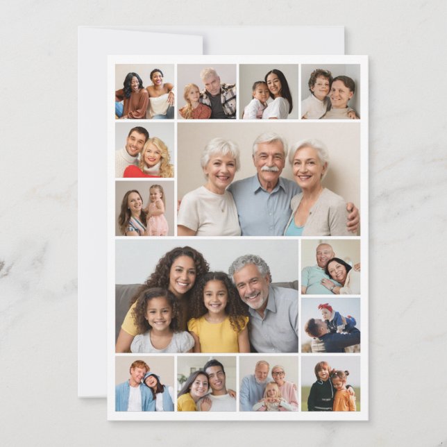 Erstellen Sie Ihren eigenen 14 Collage Gruß Karte (Vorderseite)