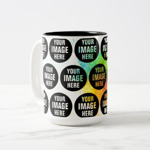 Erstellen Sie Ihren eigenen 15oz Zwei-Ton-Kaffeebe Zweifarbige Tasse