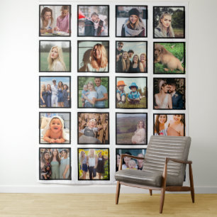 Erstellen Sie Ihren eigenen 20-Foto Collage Keepak Wandteppich