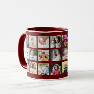 Erstellen Sie Ihren eigenen 22-Collage-Familiennam Tasse