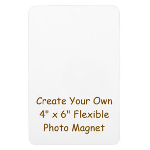 Erstellen Sie Ihren eigenen 4" x 6" flexiblen Foto Magnet