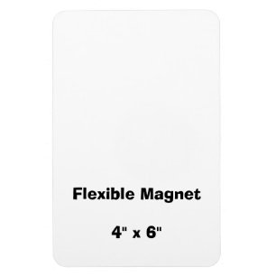 Erstellen Sie Ihren eigenen 4'' x 6'' flexiblen Ma Magnet