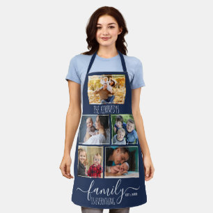 Erstellen Sie Ihren eigenen 5-Collage-Familienname Schürze