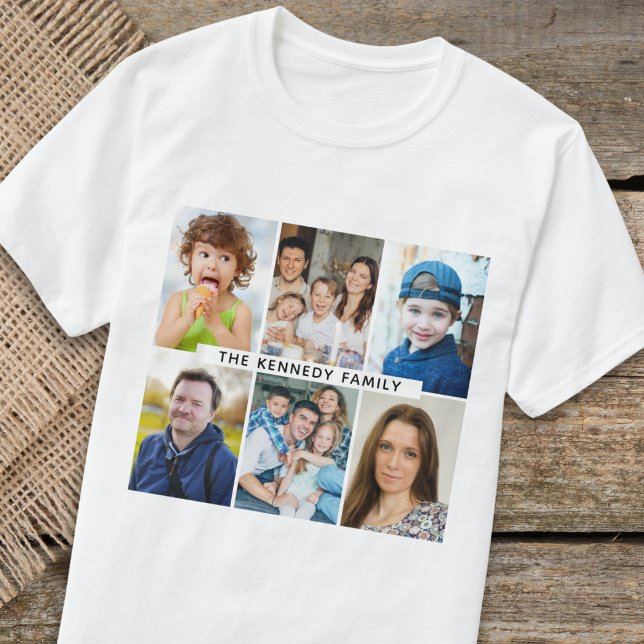 Erstellen Sie Ihren eigenen 6-Collage-Familienname T-Shirt (Von Creator hochgeladen)