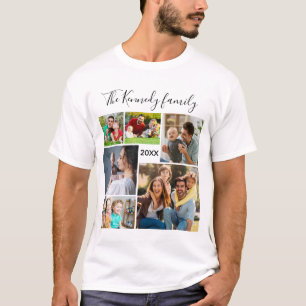 Erstellen Sie Ihren eigenen 6 Foto Collage Familie T-Shirt