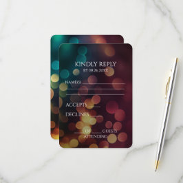Erstellen Sie Ihren eigenen Aquamarinen Red Gold B RSVP Karte
