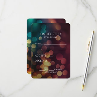 Erstellen Sie Ihren eigenen Aquamarinen Red Gold B RSVP Karte