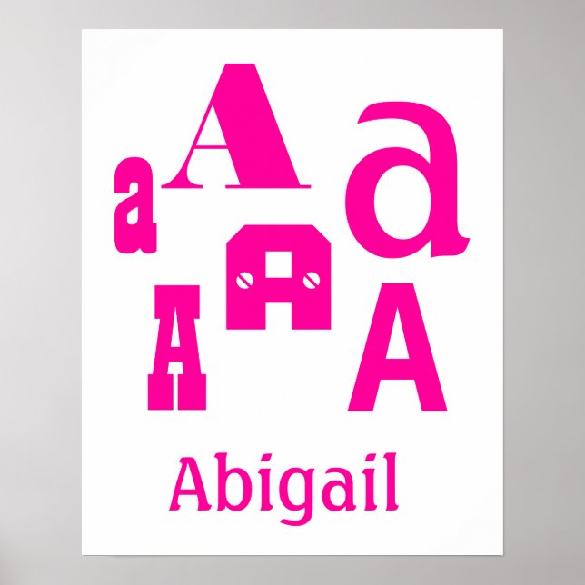 Erstellen Sie Ihren eigenen Babynamen Poster (Vorne)