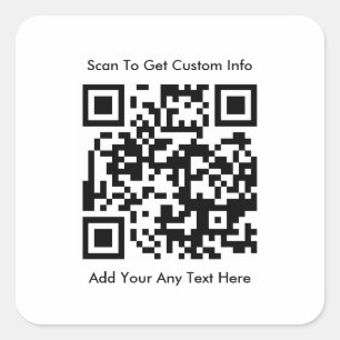 Erstellen Sie Ihren eigenen benutzerdefinierten QR Quadratischer Aufkleber