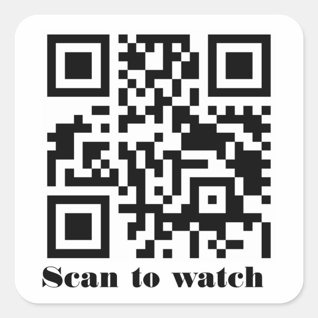 Erstellen Sie Ihren eigenen benutzerdefinierten QR Quadratischer Aufkleber (Vorderseite)