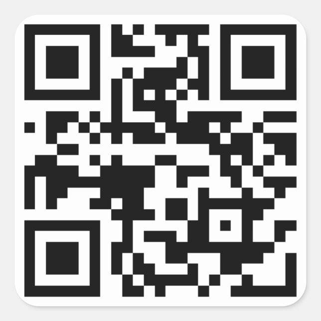Erstellen Sie Ihren eigenen benutzerdefinierten QR Quadratischer Aufkleber (Vorderseite)